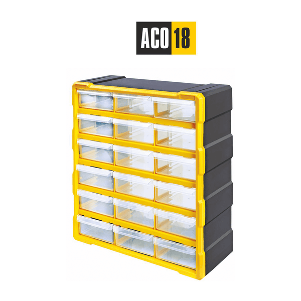 Alkon: ACO18 Component Organizer Box with 18 Drawers