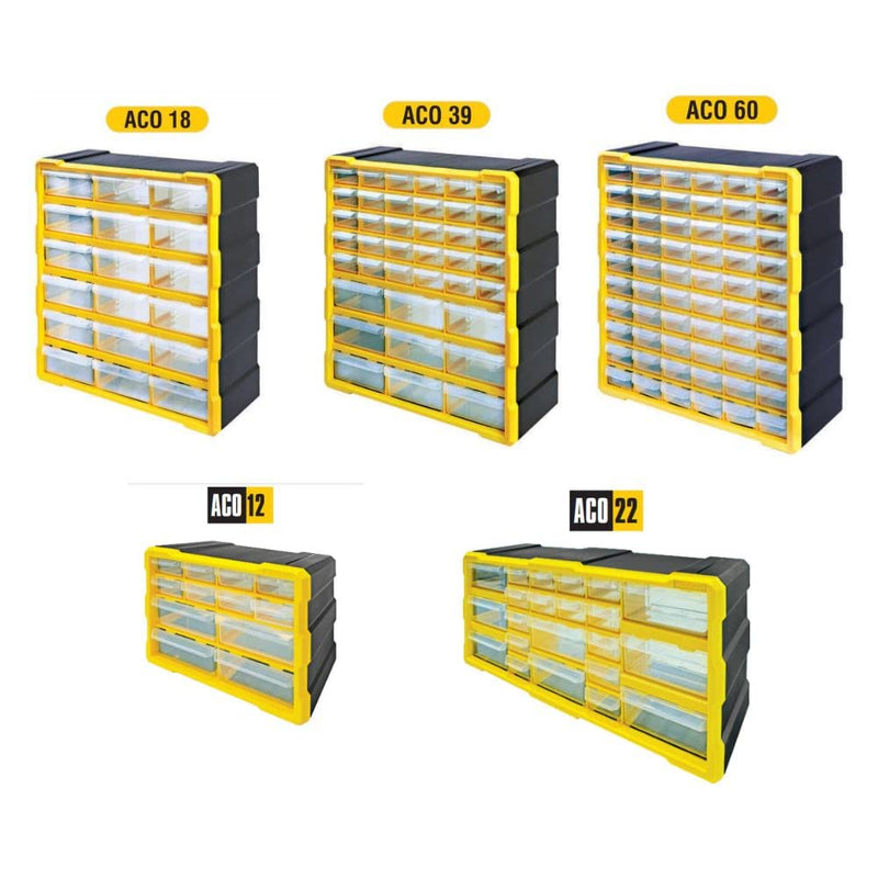 Alkon: ACO39 Component Organizer Box with 39 Drawers