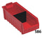 Alkon: SB 4 Supra Bin 290mm X 178mm X 143mm Blue/Red