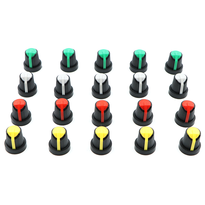 [Premium] Knob-202 Multiple Colour Potentiometer Knob With Buffer