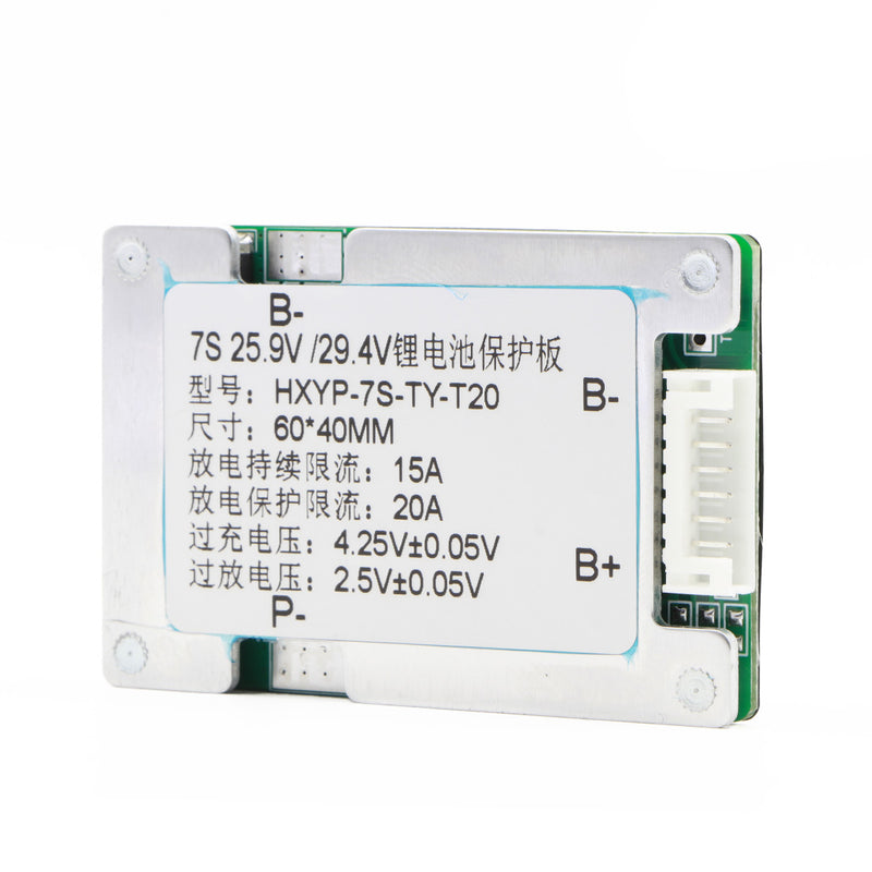 [Type 2] 25.9V/29.4V BMS 7S 20A NMC 18650 Lithium Battery Protection Board
