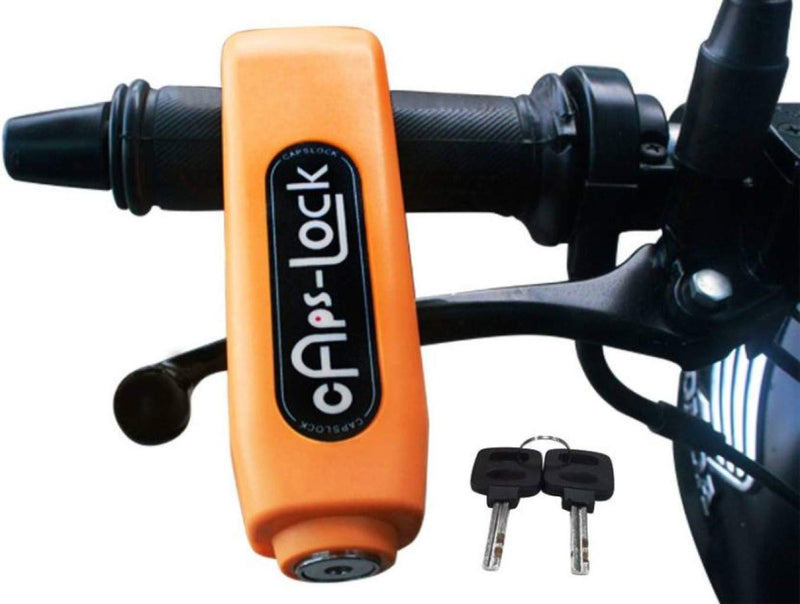 Heavy Duty Plastic Bike Handlebar Lock -  Compatible With All Bikes & Scooters (Multicolor)