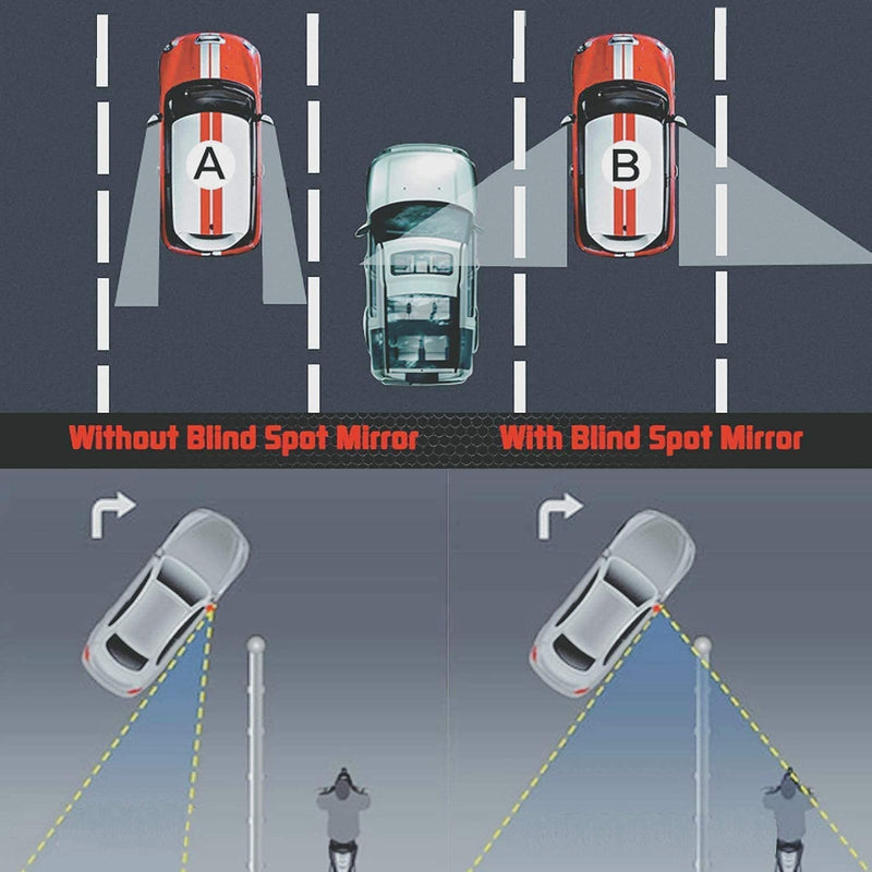 Universal Winkel Einstellbar Auto Spiegel Runde Convex Blind Spot