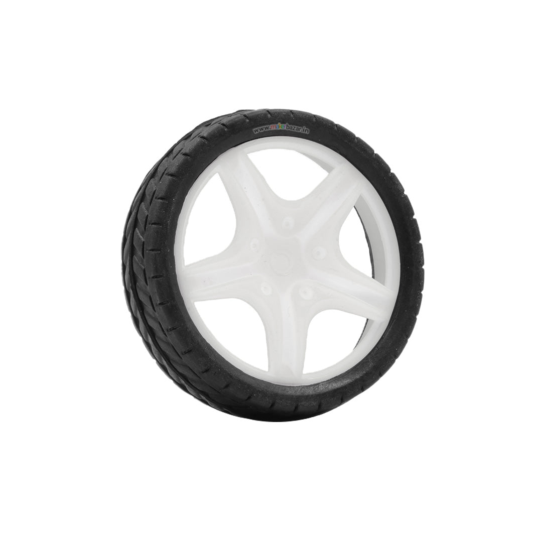 66mmX18mm Robotic Rubber Tyre Wheel for BO Motors