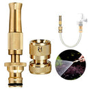 Brass Nozzle Water Spray Gun Hose Nozzles Pipe For Gardening And Washing hose 1/2 inch