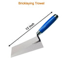 MT4 Masonry Finishing Trowel Square Toe Square Heel with Wooden Handle 12inch
