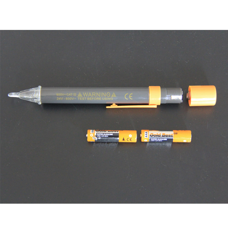 [Type 2] CD-2 Voltage Tester Pen AC 24-600V Power Detector With 2 AAA Battery