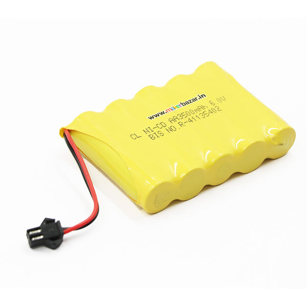 Ni-Cd AAx5 6v 3500mah Rechargeable Cells Battery Pack
