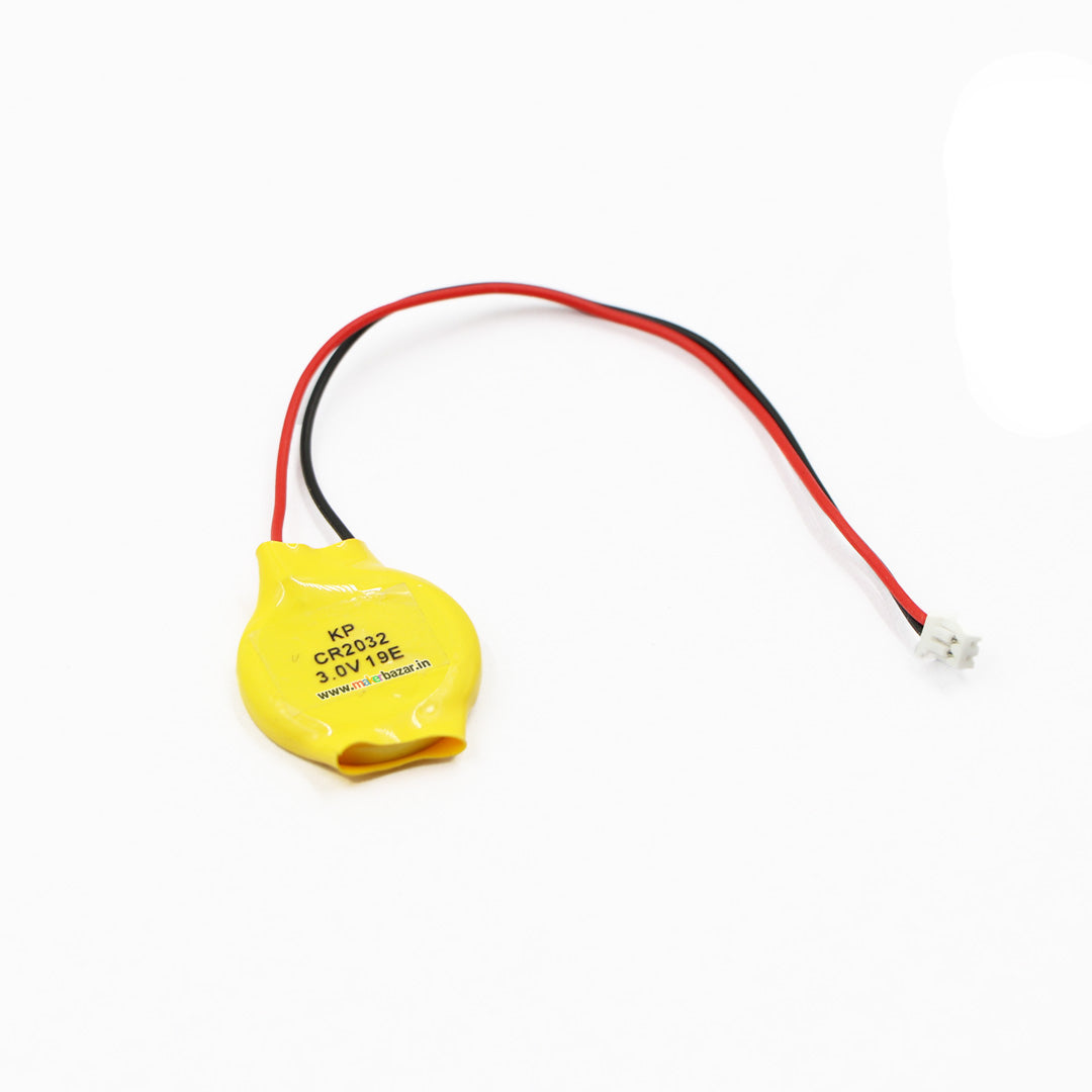 CR2032 3V Lithium Coin Cell with 2 Pin Connector