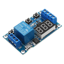 [Type 1] Timer Relay DC 6-30V 1-Channel Power Relay Module with Adjustable Timing Cycle