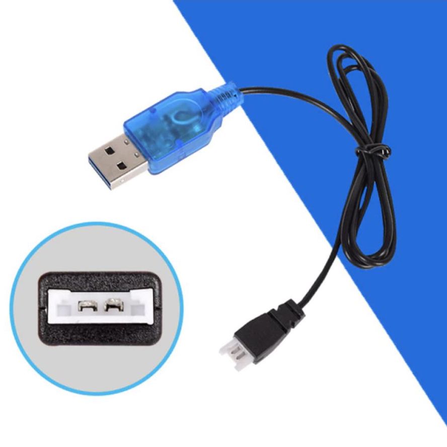 USB Charging Cable including Charging Protection BMS with MX2.0-2P Plug for Ni-CD/Ni-MH Battery RC Cars/ DIY