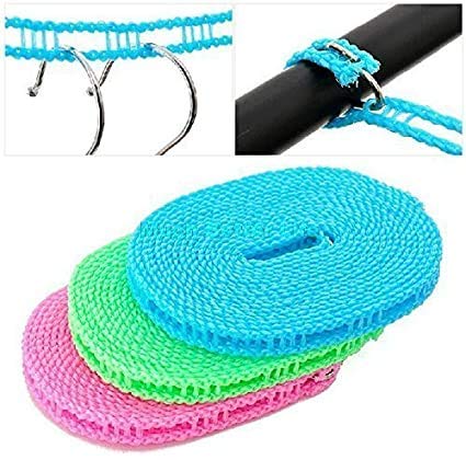 thumbnail image 2 of 5m Adjustable Nylon Clothesline - Windproof Portable Drying Line For Travel & Camping 2 of 11