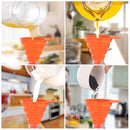 Collapsible Heat Resistant Silicone Funnel - Multicolour