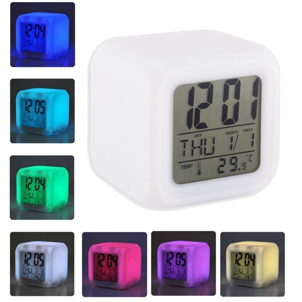 Digital Color Changing Alarm Clock for Home/ Table