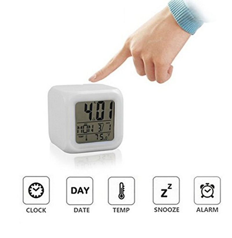 Digital Color Changing Alarm Clock for Home/ Table
