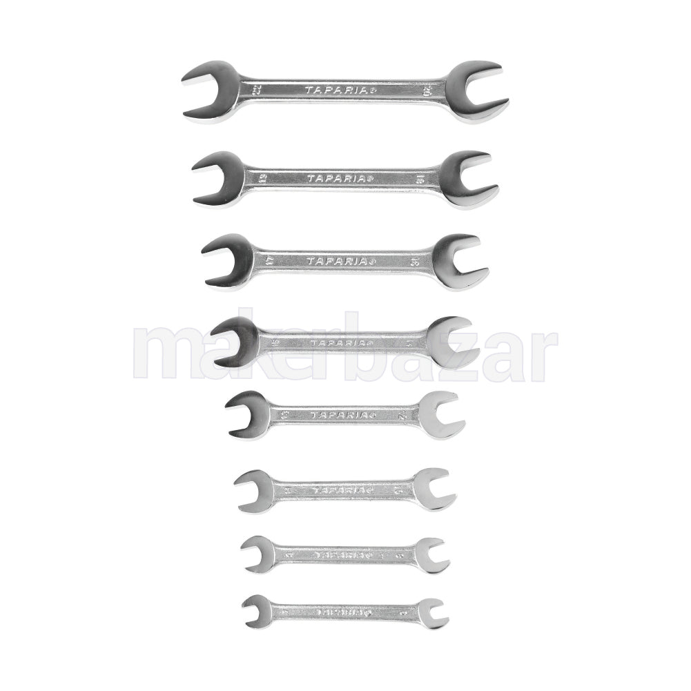 Taparia DEP-08 8pcs Double Ended Open Wrench Spanner Set 6x7 - 20x22