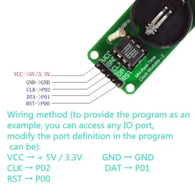 Pin Rtc Ds 1302 DS1302 Real Time Clock (RTC) Module