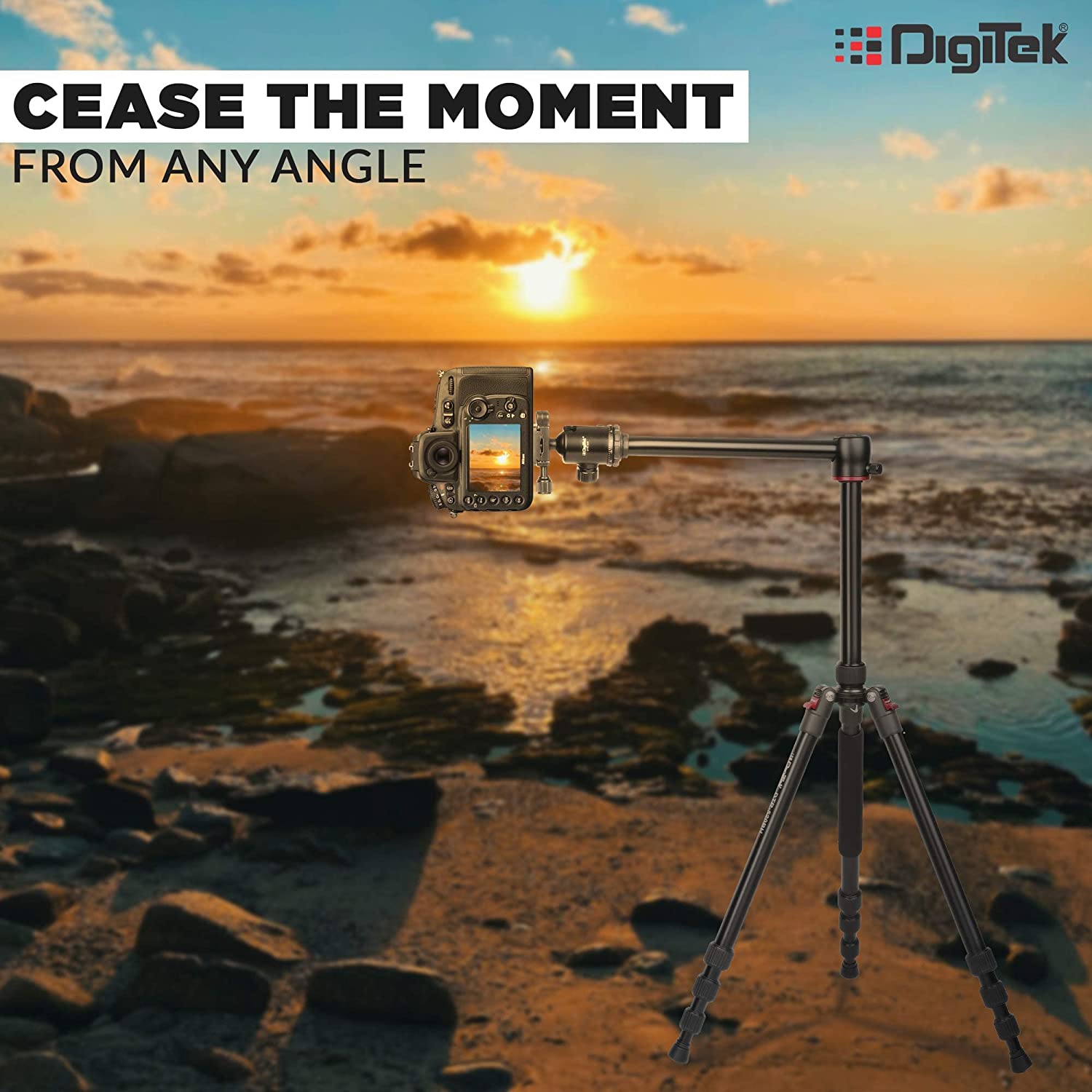 Digitek: DTR 520 BH Tripod Cum Monopod with Swivel Pan Head