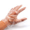 Plastic Transparent Disposable Clear Gloves White (Pack of 100)