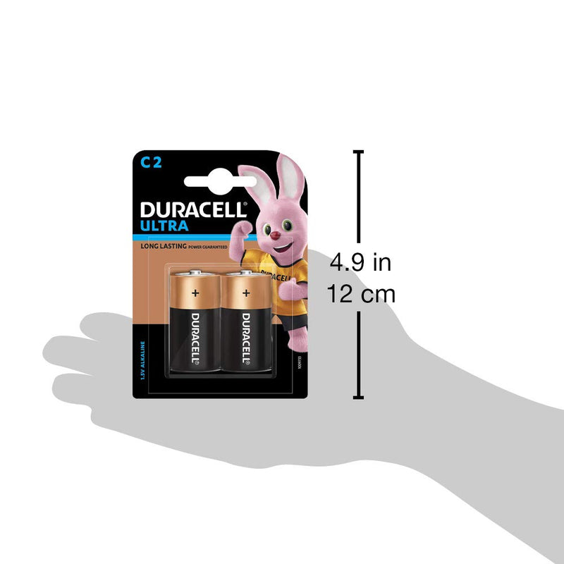 Duracell: Ultra C2 R14 Alkaline Battery Non-Rechargeable Cell (Pack of 2)