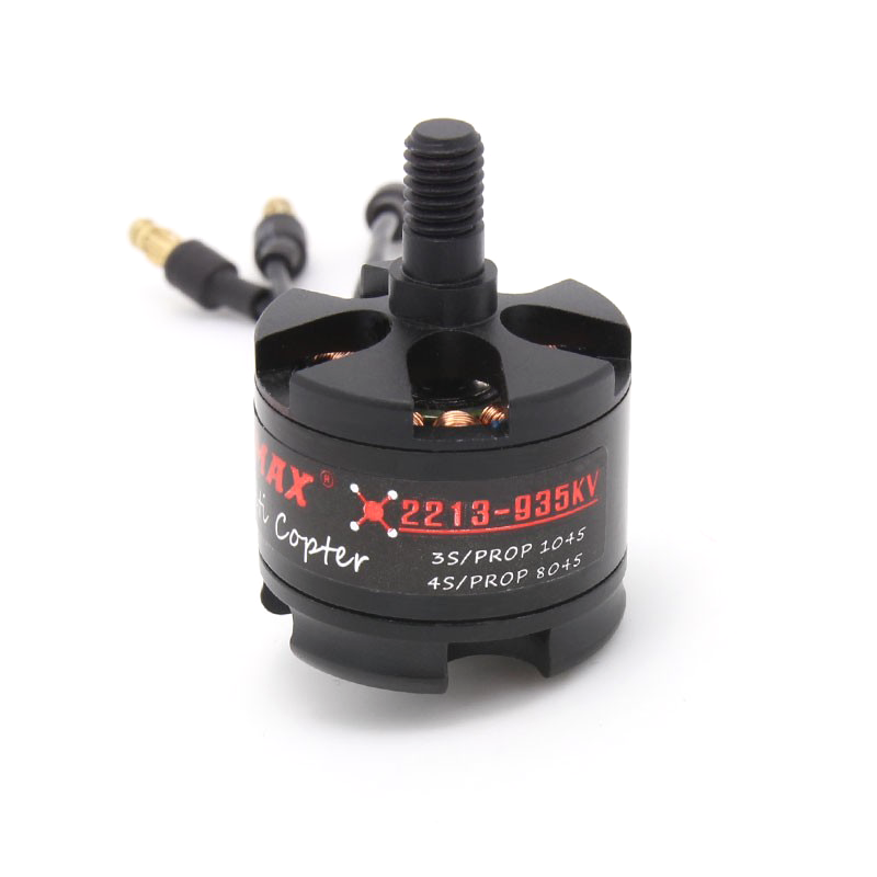 EMAX: MT2213 935KV Brushless DC Motor for Drone – Black Cap (CW) With 1045 Propeller Combo