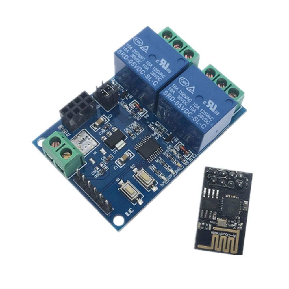 ESP8266 ESP-01 5V 2-Channels WiFi Relay Module for Home Remote Control Switch