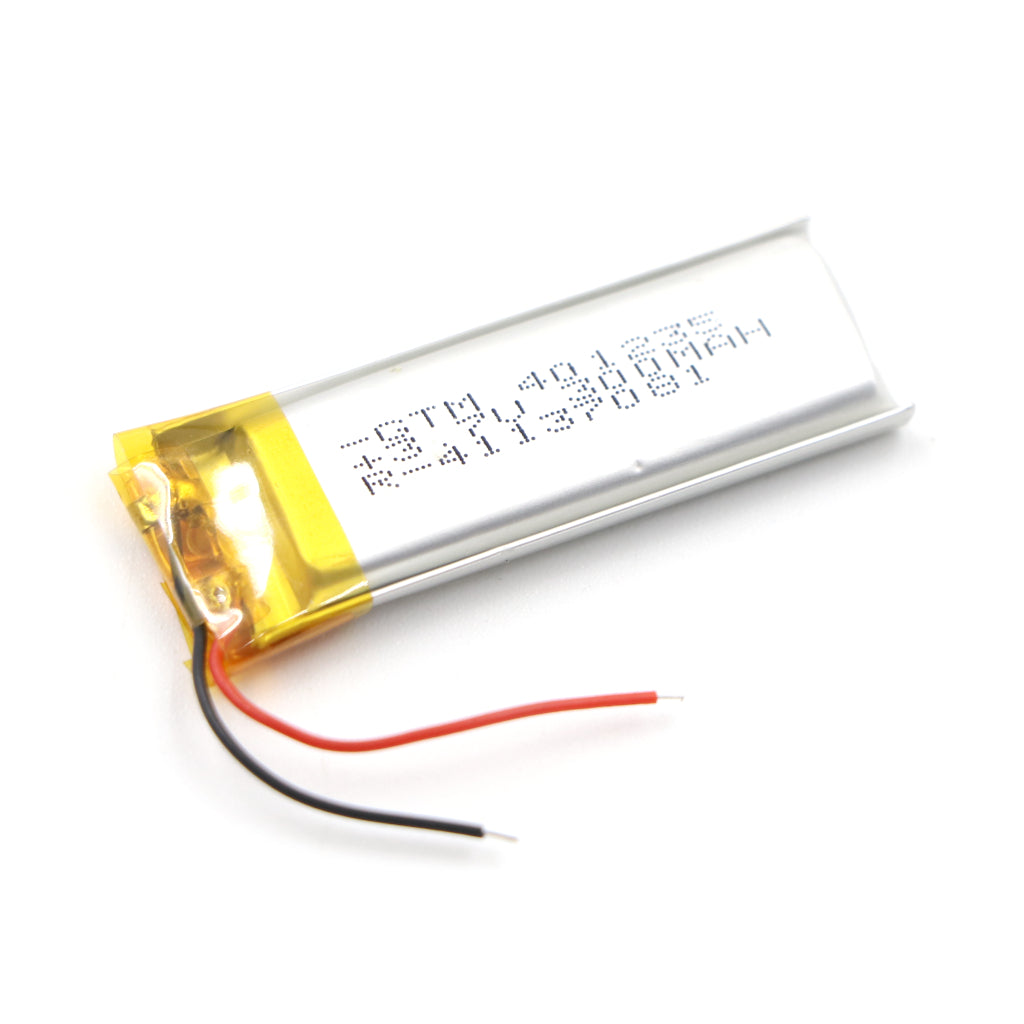 GTM: 401235 3.7V 300mAh Lipo Battery - Single Cell Lithium Polymer Battery