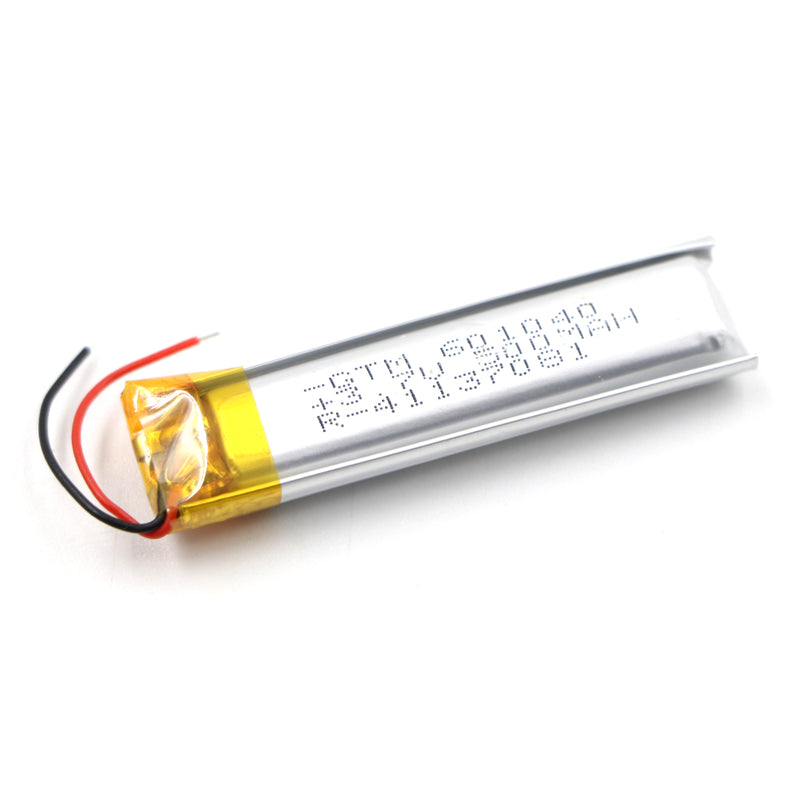 GTM: 601040 3.7V 500mAh Lipo Battery - Single Cell Lithium Polymer Battery