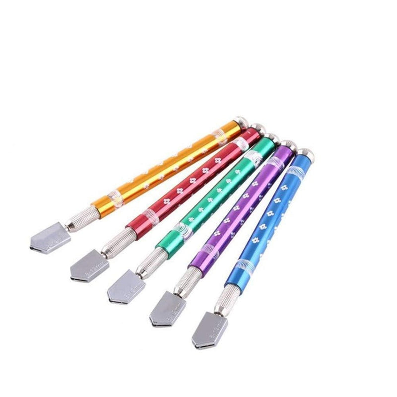 Generic: Professional Glass Cutter with Metal Handle [Multicolors]