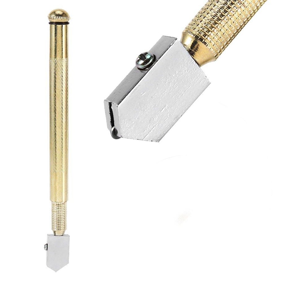 Generic: Gold Professional Glass Cutter with Metal Handle