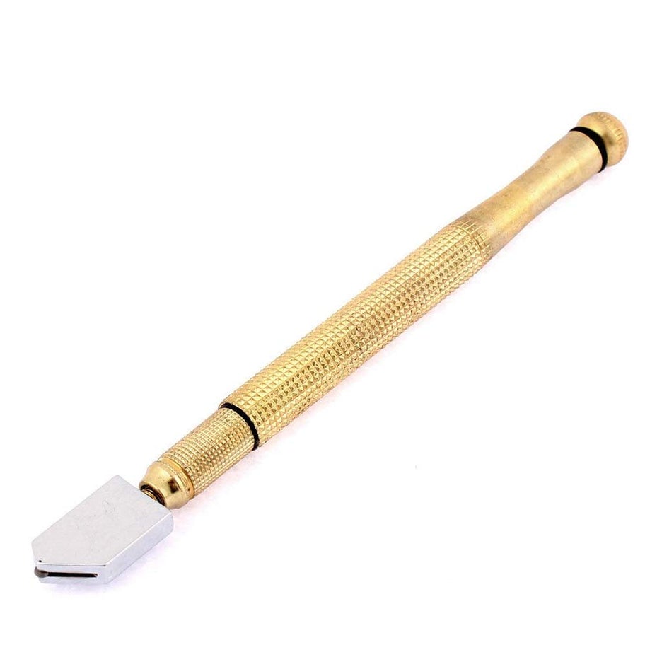 Generic: Gold Professional Glass Cutter with Metal Handle