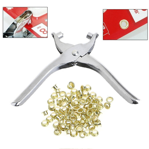 [Type 1] Grommet Hole Punch Rivets Eyelet Setting Cutter Pliers Tool