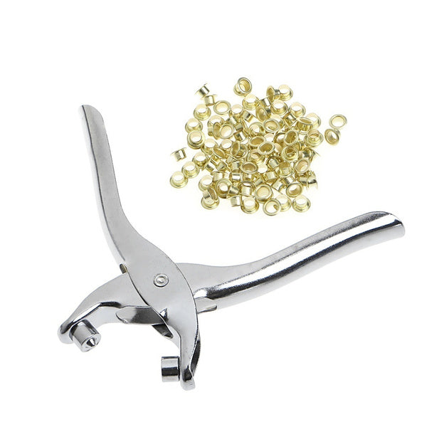 [Type 1] Grommet Hole Punch Rivets Eyelet Setting Cutter Pliers Tool