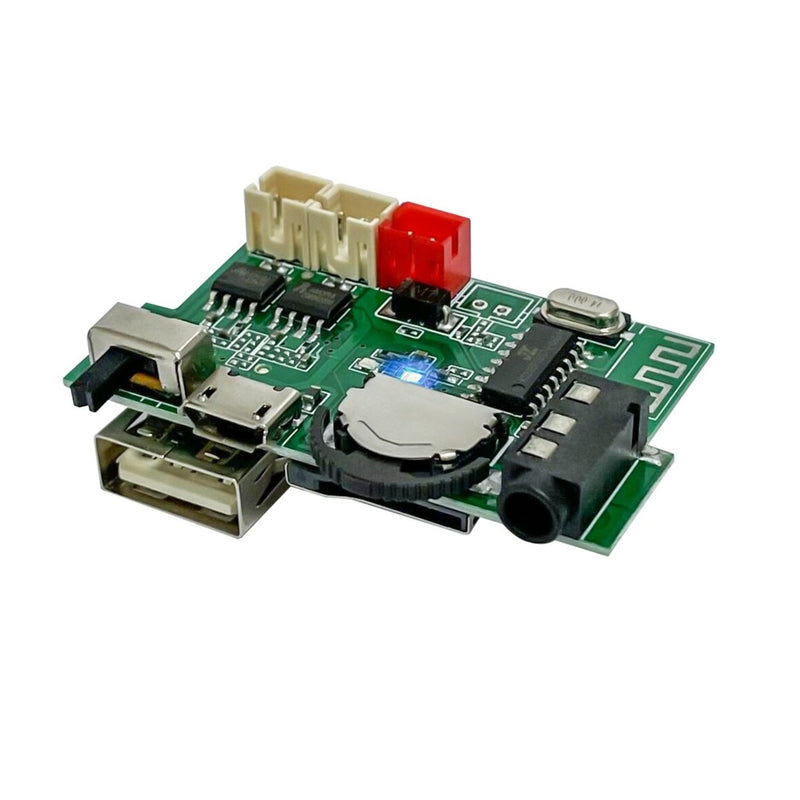 [Type 2] Audio Music Player: DIY Stereo Board With Built In Bluetooth, FM,USB,SD-Card Slot, Aux & Amplifier TF Decoder Module
