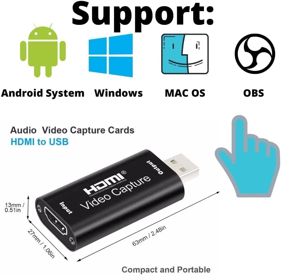 HDMI Video Capture/Audio Video Capture Cards – HDMI to USB 2.0