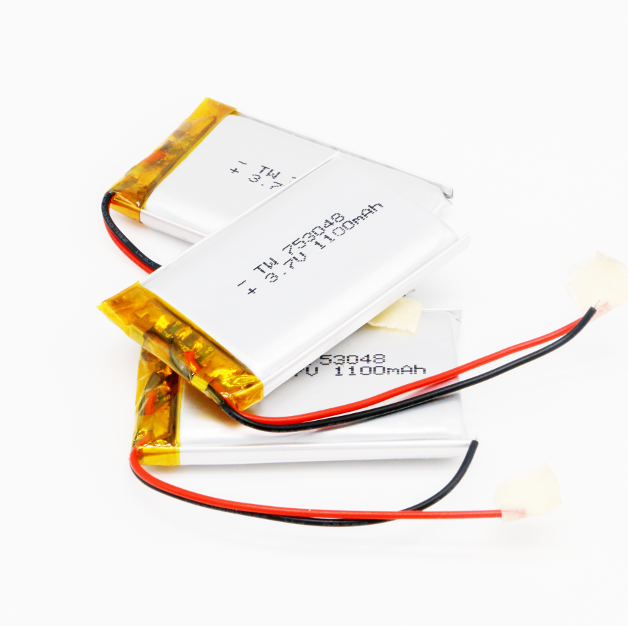 Generic: 753048 3.7 V 1100mAh Lipo Battery - Single Cell Lithium Polymer Battery