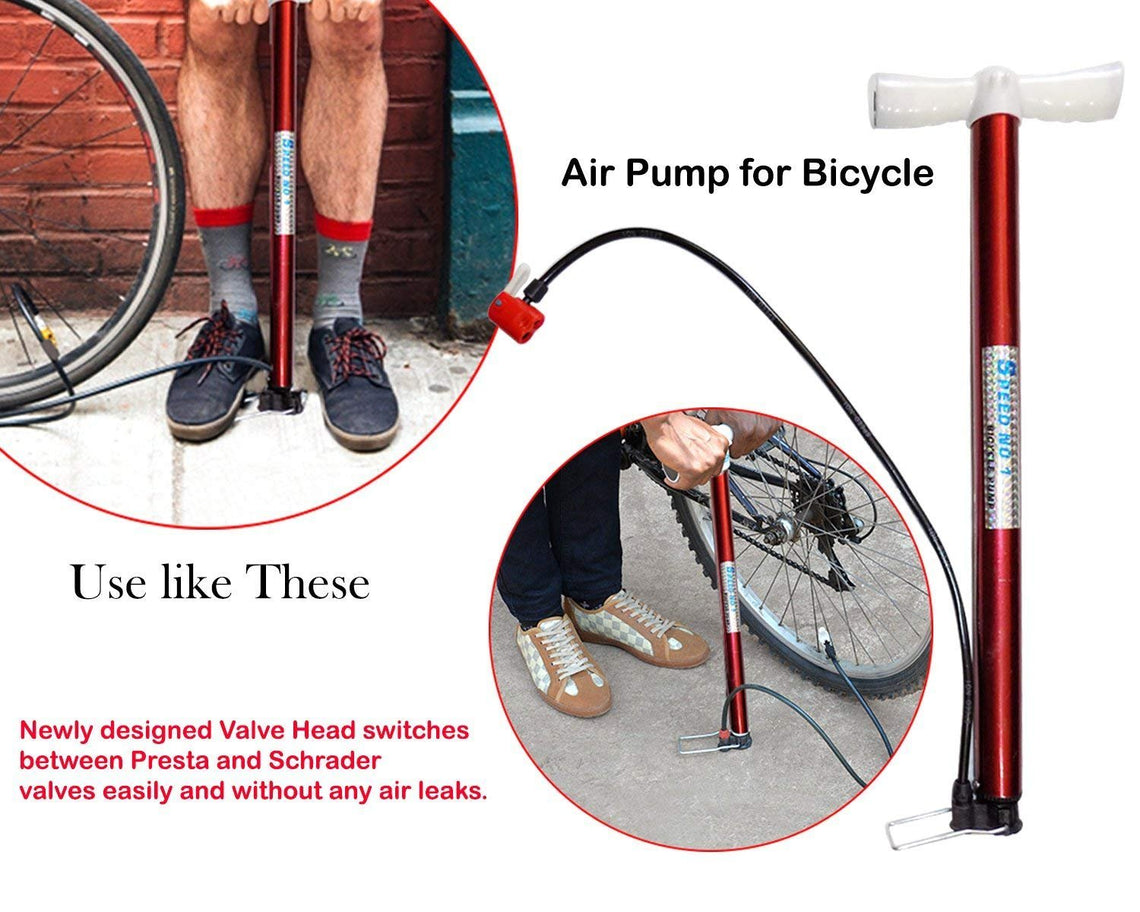 Steel Hand Air Pump Inflator For Cycle/Ball