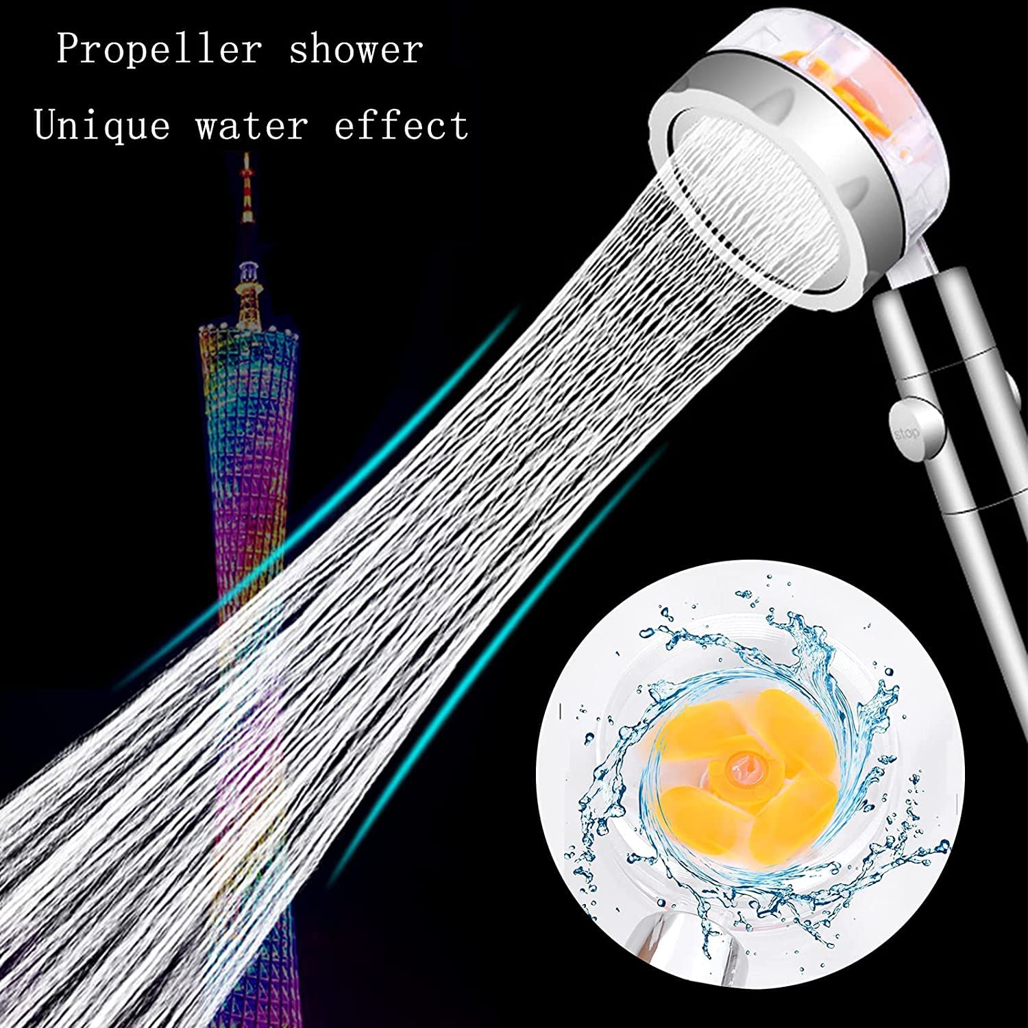 Handheld Shower Head With Fan