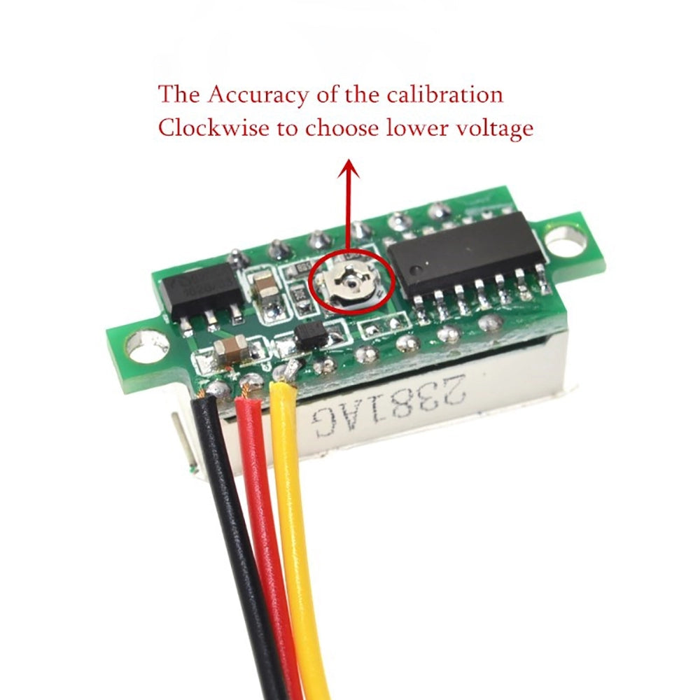 Micro Voltmeter Module Buy 0.28in 0-100v DC Voltmeter Module Three Wire