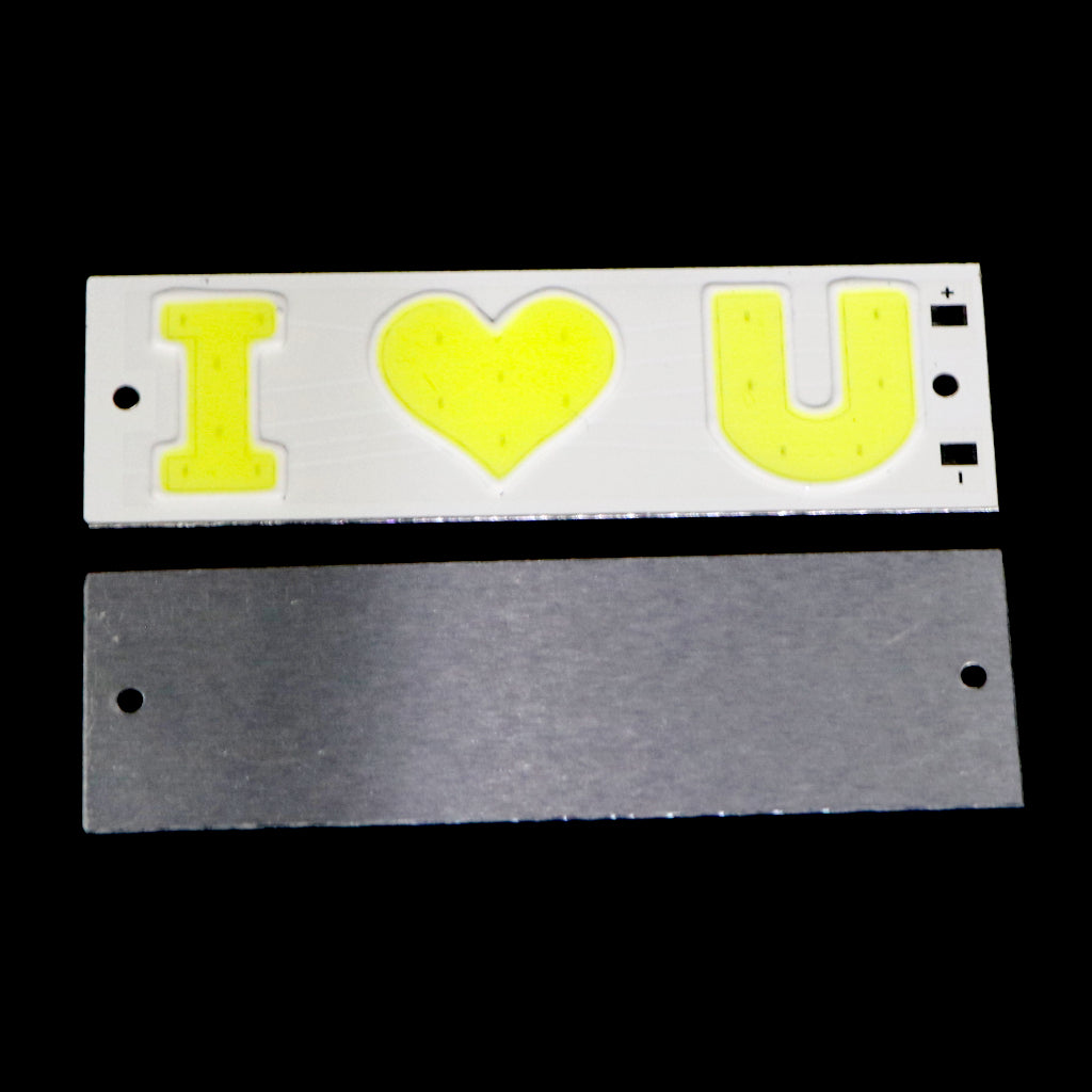 3.7v - 4V I Love You COB led light [ Color - Cool White ]