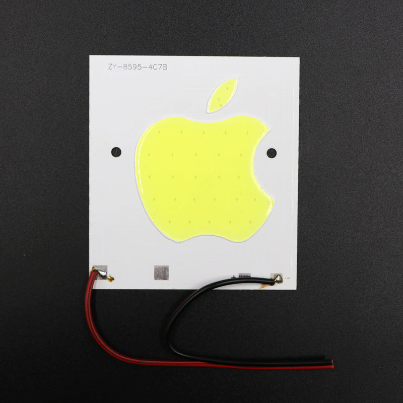 11.1V - 12V Apple Logo Shape COB led Light [ Color - Cool White ]