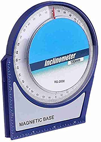 [Type 2] Inclinometer Protractor Tilt Level Meter Angle Finder Clinometer with Magnetic Base (100 mm)