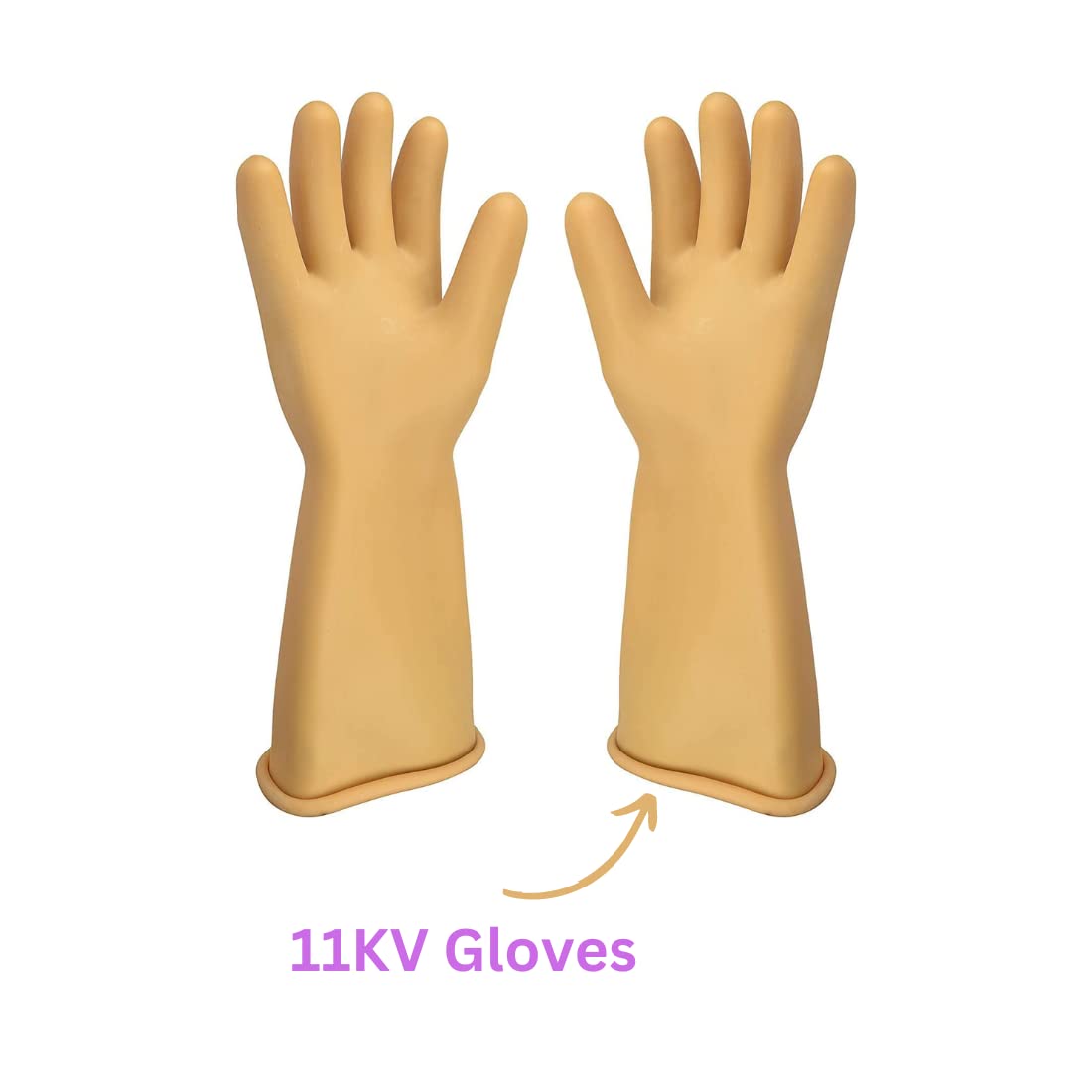 Industrial 11KV Electrical Safety Rubber Gloves