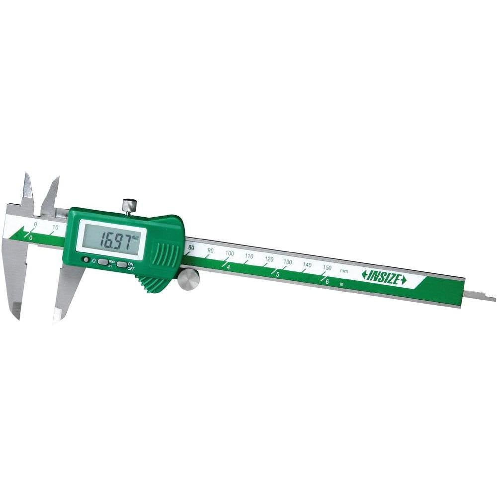 Insize: 1112-150 Digital Vernier Caliper Stainless Steel 150mm/6Inch with Rectangular Case