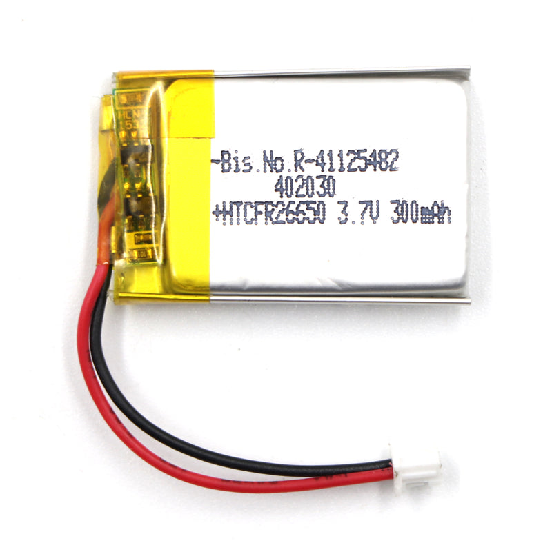 Generic: 402030 3.7v 300mah Lipo Battery - Single Cell Lithium Polymer Battery