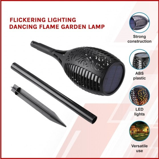 [Type 1] Solar Lamp Flickering Flame Light for Home and Outdoor