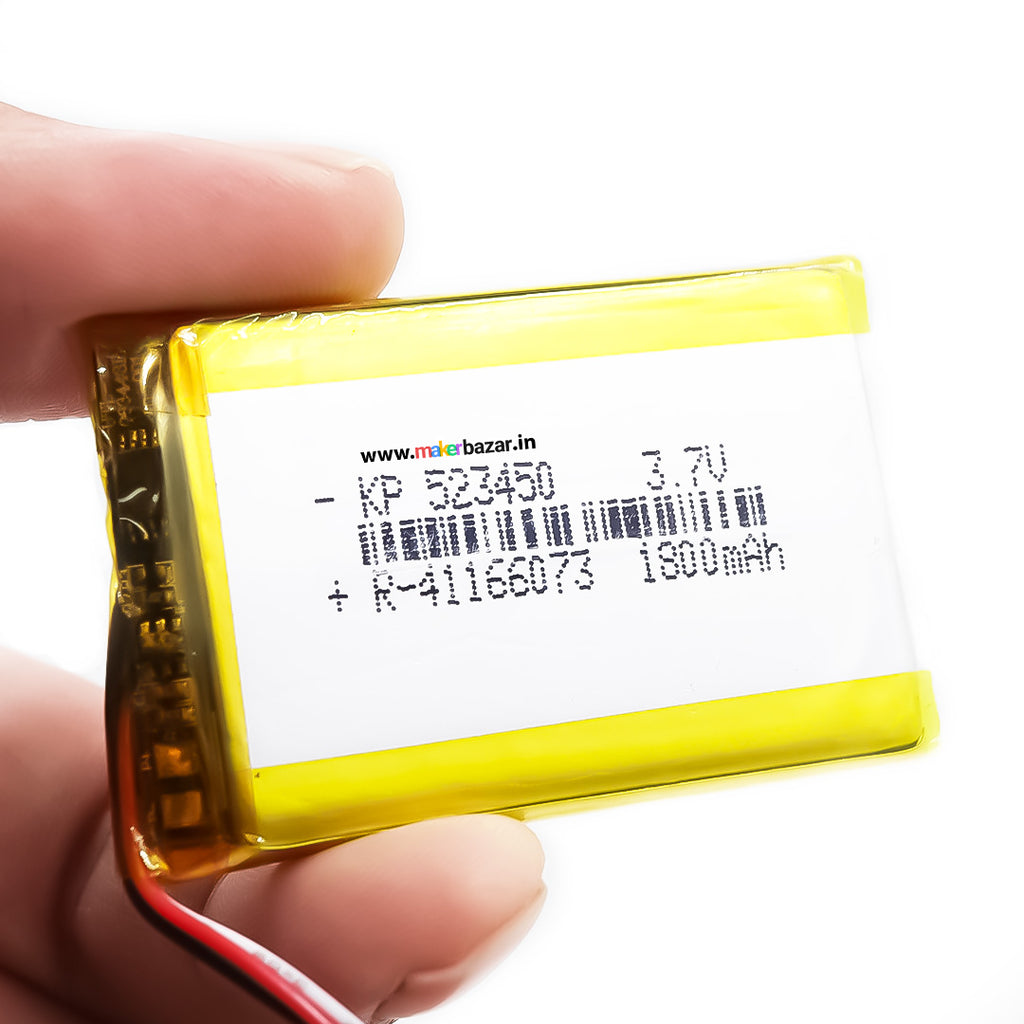 Novacell 3.7V 1800mAh 25C LiPo Battery (1S) For Adafruit, Drone Building & Hobby