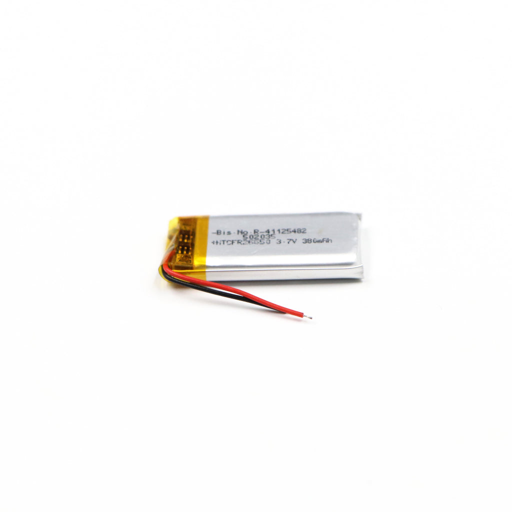 Generic: 502035 3.7 V 380mAh Lipo Battery - Single Cell Lithium Polymer Battery