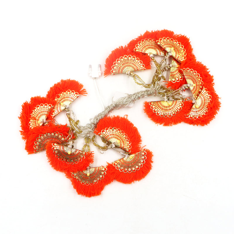 Orange Thread Fan Pankha 14 LED String Fairy Lights