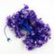 Small Purple Flower With White Tip 60 LED String Fairy Lights